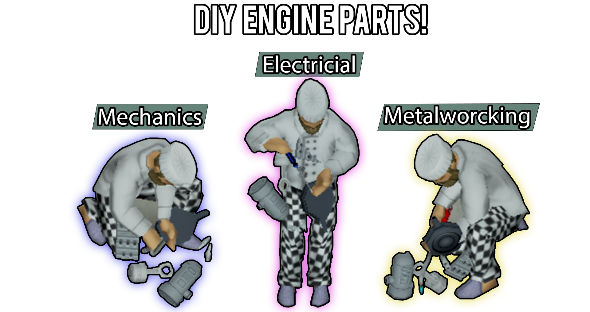 Самодельные части двигателя / DIY Engine Parts для Project Zomboid -  Synthira.ru