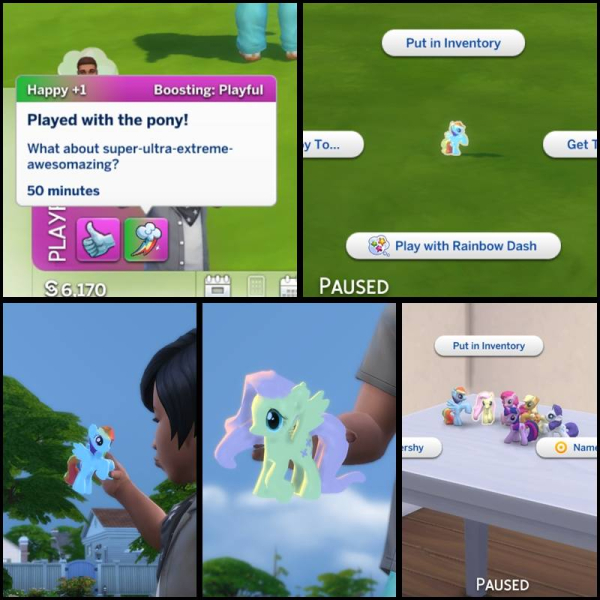 Игрушечные Пони С Уникальными Мудлетами / Pony Playable Toys + Unique Moodlets