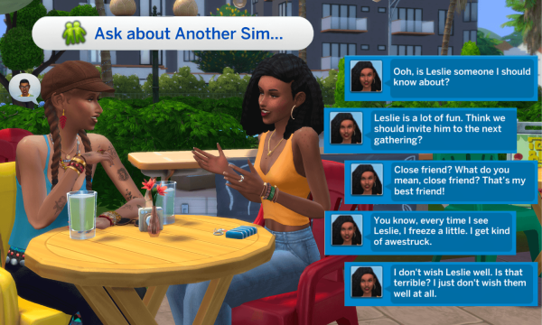 Больше Разговоров О Других Симах / More Responses: Ask about Another Sim